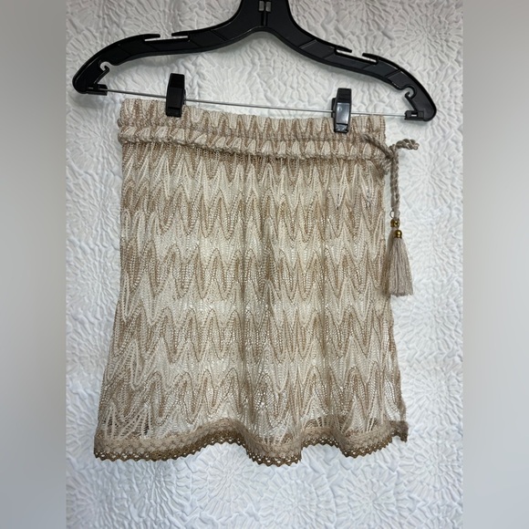 Ramy Brook Cream and Gold Swim Coverup - Picture 13 of 14